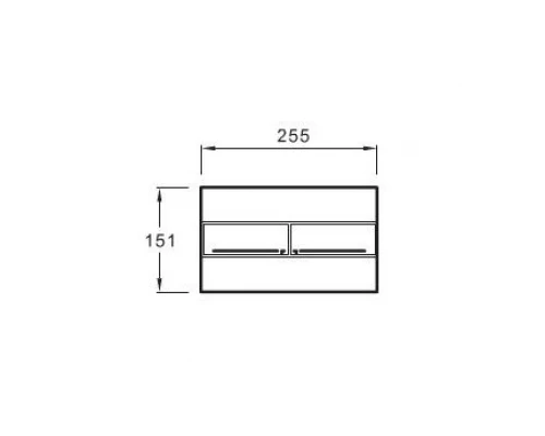 Кнопка смыва Jacob Delafon, белая, E4316-00