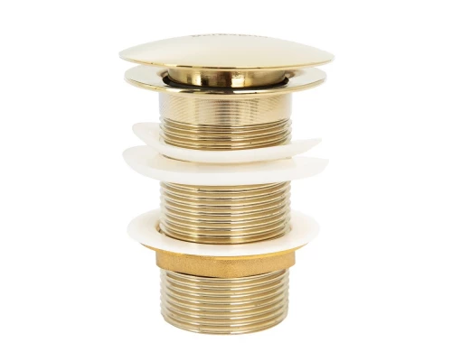 Донный клапан BelBagno, без перелива, золото, BB-SC-ORO