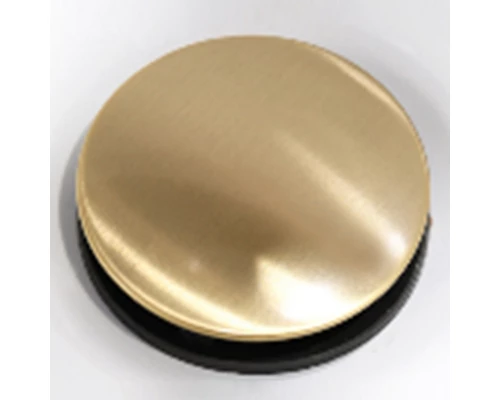 Донный клапан BelBagno, с переливом, брашированное золото, BB-PCU-03-BORO