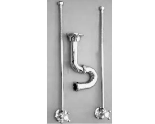 Вентили с трубками (2шт.) и сифоном Devon&Devon DUHL162CR