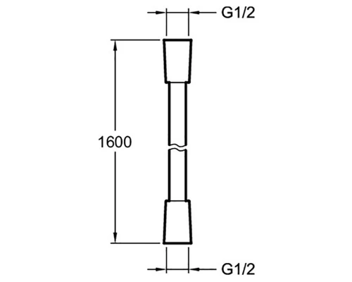 Шланг для душа Jacob Delafon Aparu E75206-TT, 160 см, титан