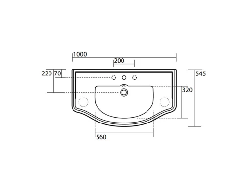 Ножка для консоли Kerasan Retro, цвет черный блестящий (для инсталляции необходимо 2 шт.), 108304 (1шт)