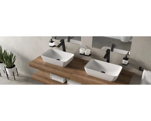 Донный клапан Ravak, для раковины без перелива, черный матовый, X01762