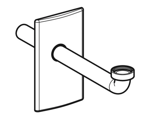 Крышка и патрубок внутристенного сифона скрытого монтажа Geberit 115.416.11.1