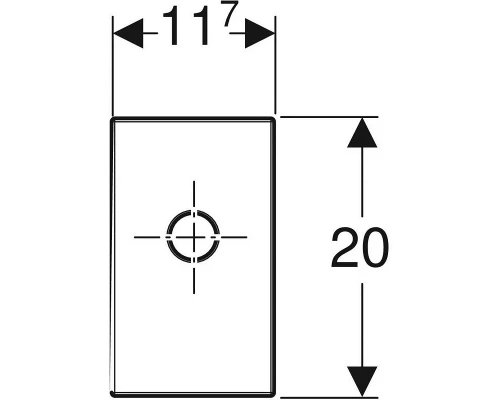 Крышка и патрубок внутристенного сифона скрытого монтажа Geberit 115.416.11.1