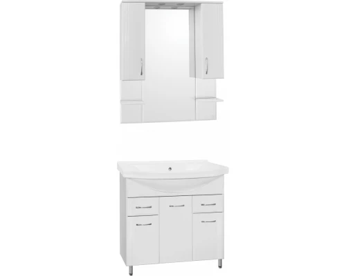 Зеркало-шкаф Style Line Эко Стандарт Энигма 90/С ЛС-00000174, 90 см, подвесное, белое