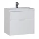 Тумба под раковину Aquanet Латина 60 (2 ящика) 00179934, цвет фасада белый