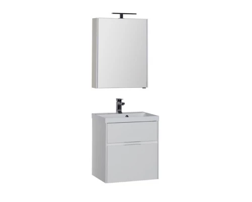 Тумба под раковину Aquanet Латина 60 (2 ящика) 00179934, цвет фасада белый