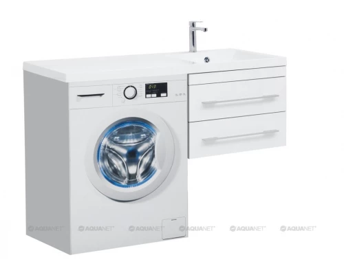 Тумба под раковину Aquanet Верона 58 подвесная 00176667, цвет белый