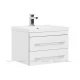 Тумба под раковину Aquanet Верона 58 подвесная 00176667, цвет белый