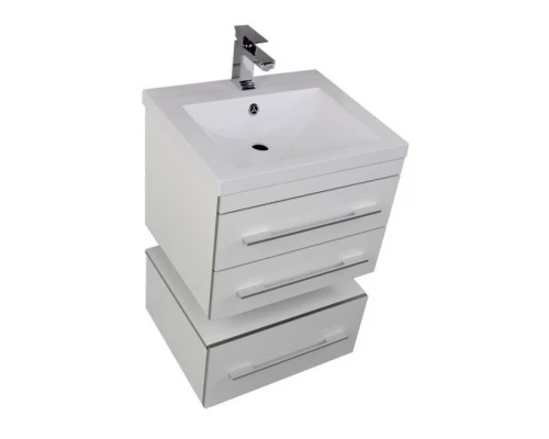 Тумба под раковину Aquanet Верона 58 подвесная 00176667, цвет белый
