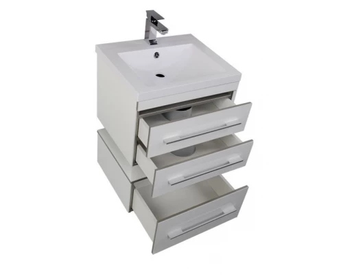 Тумба под раковину Aquanet Верона 58 подвесная 00176667, цвет белый