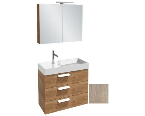 Тумба под раковину Jacob Delafon Rythmik 80 см, EB1308-E10 цвет Квебекский Дуб