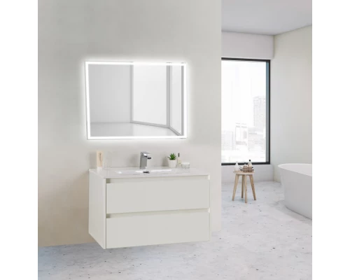 База под раковину BelBagno KRAFT 39-800/390-2C-SO-BO 80 cм подвесная с 2 ящиками, Bianco Opaco