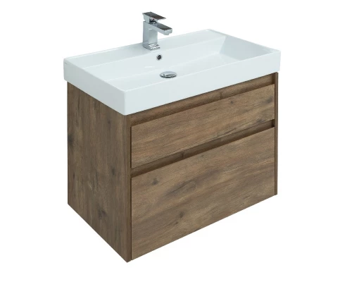 Тумба под раковину Aquanet Nova Lite 75, 2 ящика, дуб рустикальный (249515)