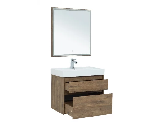 Тумба под раковину Aquanet Nova Lite 75, 2 ящика, дуб рустикальный (249515)