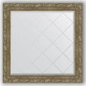 Зеркало с гравировкой в багетной раме Evoform Exclusive-G BY 4317 85 x 85 см, виньетка античная латунь