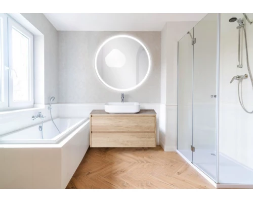 Зеркало BelBagno SPC-RNG-900-LED-TCH-WARM 90 x 90 см с подсветкой, сенсорным выключателем и подогревом