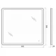 Зеркало BelBagno SPC-MAR-900-800-LED-TCH-WARM 90x80 см со встроенным светильником и сенсорным выключателем и подогревом