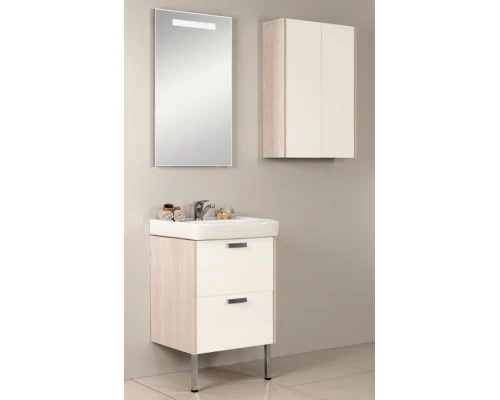 Шкаф двустворчатый Акватон Йорк, 1A171303YOAY0, белый/выбеленное дерево