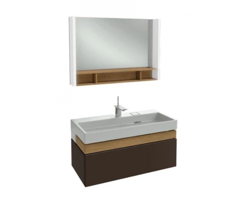 Тумба под раковину Jacob Delafon Terrace 100 см, EB1187-N23, подвесная, цвет - коричневый лак