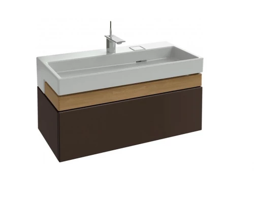 Тумба под раковину Jacob Delafon Terrace 100 см, EB1187-N23, подвесная, цвет - коричневый лак