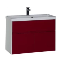 Тумба под раковину Aquanet Латина 90 00179932, цвет фасада бордо