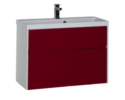 Тумба под раковину Aquanet Латина 90 00179932, цвет фасада бордо