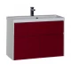 Тумба под раковину Aquanet Латина 90 00179932, цвет фасада бордо