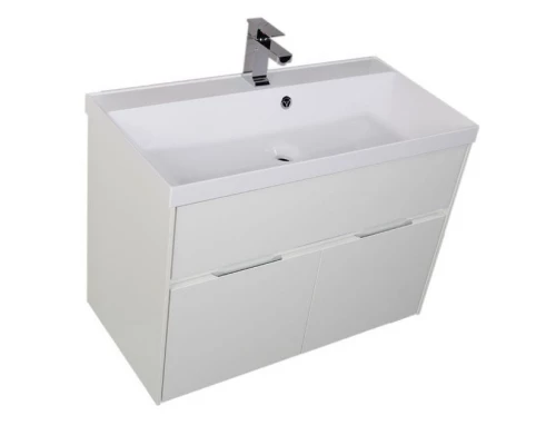 Тумба под раковину Aquanet Латина 90 00179932, цвет фасада бордо