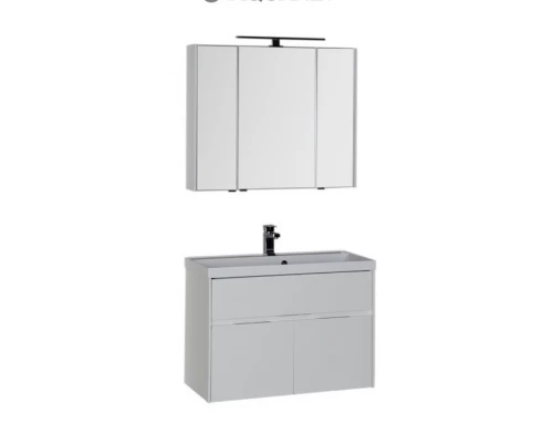 Тумба под раковину Aquanet Латина 90 00179932, цвет фасада бордо