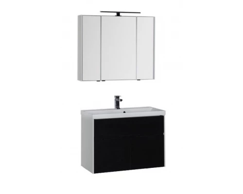 Тумба под раковину Aquanet Латина 90 00179932, цвет фасада бордо