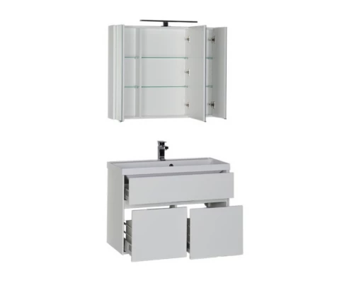 Тумба под раковину Aquanet Латина 90 00179932, цвет фасада бордо