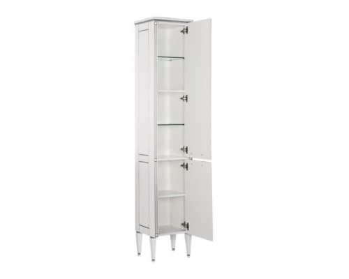 Пенал Aquanet Паола 40 00186112, цвет белый патина-золото