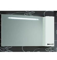 Зеркало Акватон Диор 120 (1A110702DR01R) правостороннее, белое