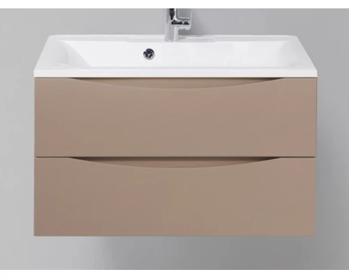 Тумба под раковину BelBagno Marino MARINO-800-2C-SO-CL-P, 80 х 45 х 55 см, Capucino Lucido - бежевый глянец