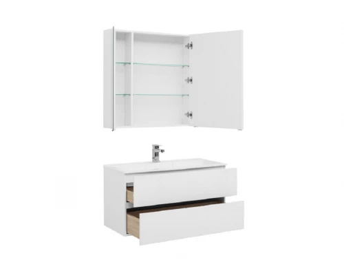 Тумба под раковину Aquanet Алвита 100 235341, цвет белый