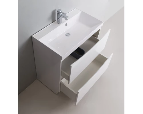 Тумба под раковину BelBagno Marino MARINO-700-2C-PIA-BL-P, 70 х 45 см, Bianco Lucido - белый глянец