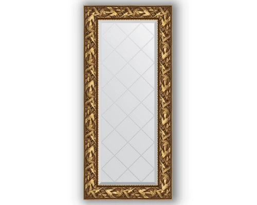 Зеркало с гравировкой в багетной раме Evoform Exclusive-G BY 4070 59 x 128 см, византия золото