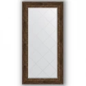Зеркало с гравировкой в багетной раме Evoform Exclusive-G BY 4301 82 x 164 см, состаренное дерево с орнаментом