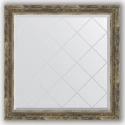Зеркало с гравировкой в багетной раме Evoform Exclusive-G BY 4307 83 x 83 см, старое дерево с плетением
