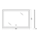 Зеркало BelBagno 90 x 60 см со встроенным светильником, сенсорным выключателем и подогревом, SPC-GRT-900-600-LED-TCH-WARM