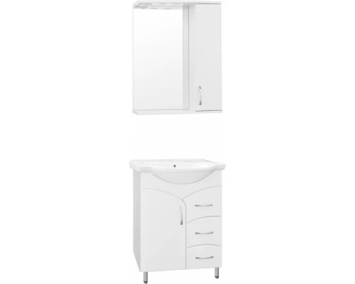 Зеркало-шкаф Style Line Эко Стандарт Панда 65/С ЛС-00000132, 65 см, правое, подвесное, белое