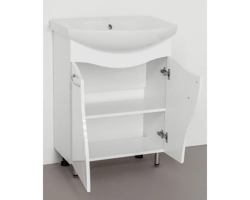 Тумба под раковину Style Line Амелия 65 ЛС-00000009, 65 см, напольная, белая