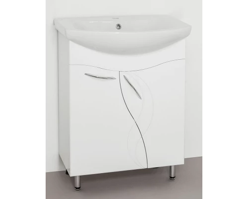 Тумба под раковину Style Line Амелия 65 ЛС-00000009, 65 см, напольная, белая