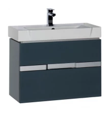 Тумба под раковину Aquanet Виго 80 00183364, цвет сине-серый