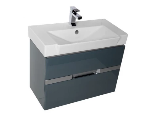Тумба под раковину Aquanet Виго 80 00183364, цвет сине-серый