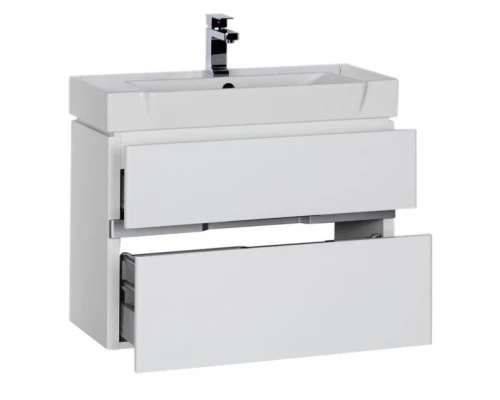 Тумба под раковину Aquanet Виго 80 00183364, цвет сине-серый