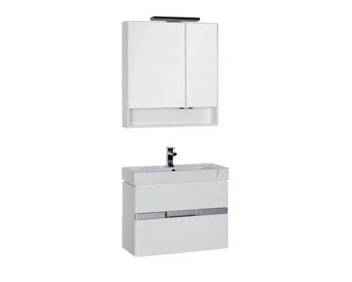 Тумба под раковину Aquanet Виго 80 00183364, цвет сине-серый