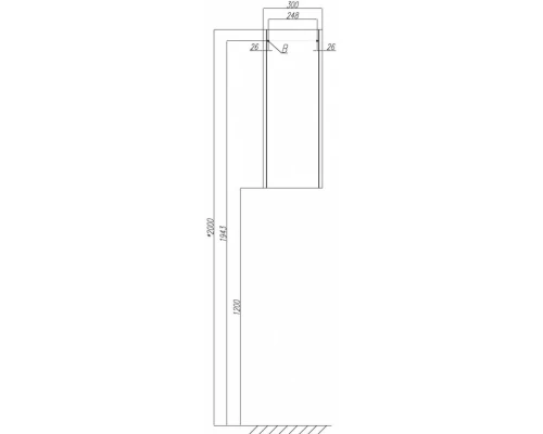 Шкаф одностворчатый Акватон Йорк, 1A171403YOAY0, белый/ выбеленное дерево